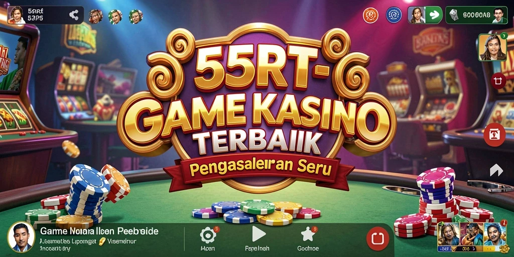 Tampilan screenshot utama 55RT yang menampilkan gameplay Kasino yang menarik.