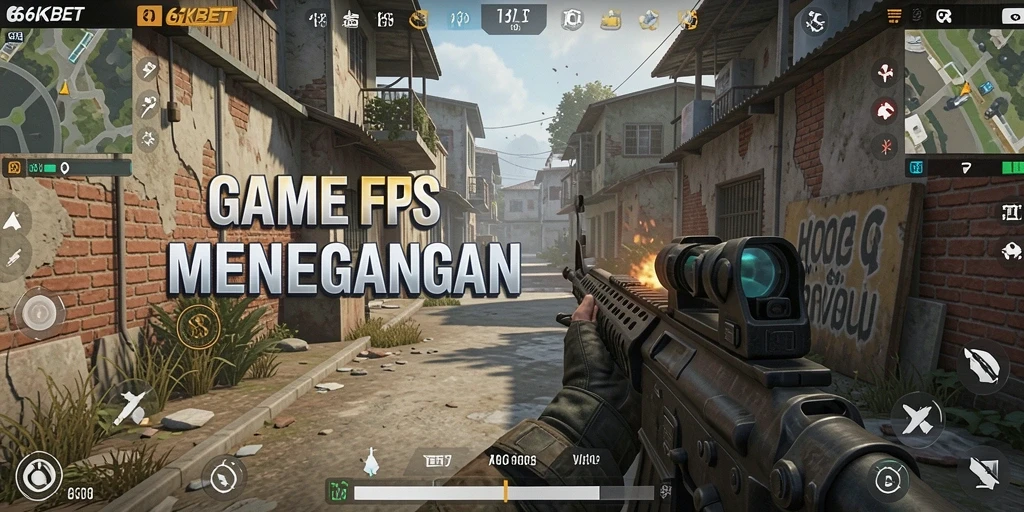 Tampilan menarik dari permainan FPS yang intens dan seru.