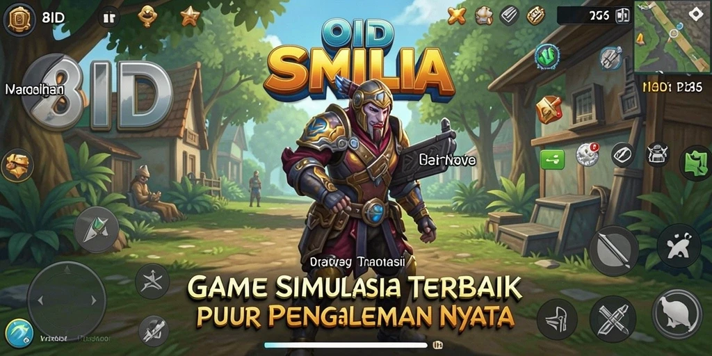 Screenshot gameplay 8ID menunjukkan interaksi dinamis dalam simulasi kehidupan.