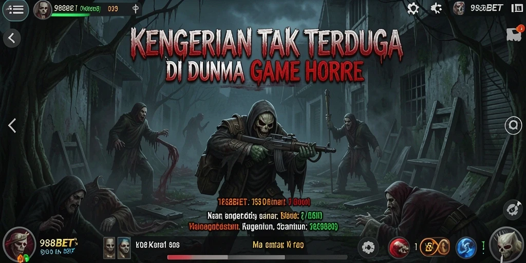 Screenshot gameplay 988BET menampilkan suasana menakutkan dan mencekam.