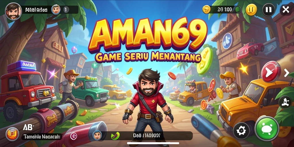 Tampilan gameplay AMAN69 yang penuh aksi dan tantangan.