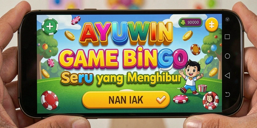 Tampilan gameplay seru AYUWIN dengan tema Bingo yang menarik.