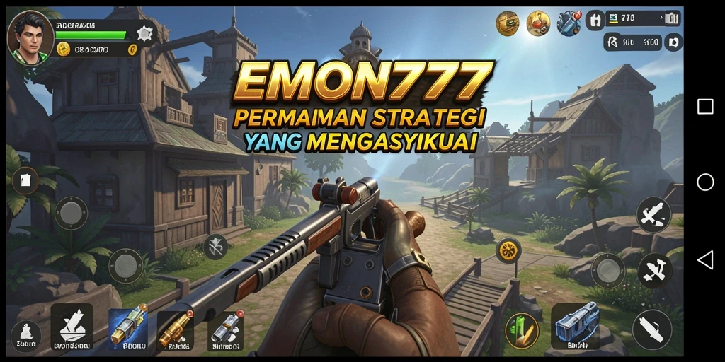 Screenshot EMON777 menampilkan suasana pertempuran dan strategi yang mendebarkan.