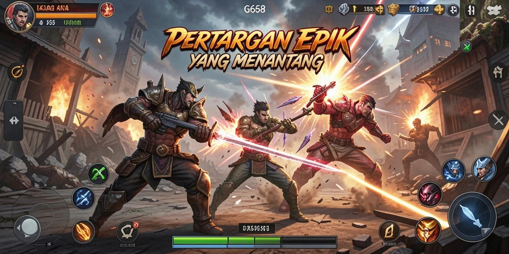 Tampilan aksi pertarungan yang mendebarkan di G668.