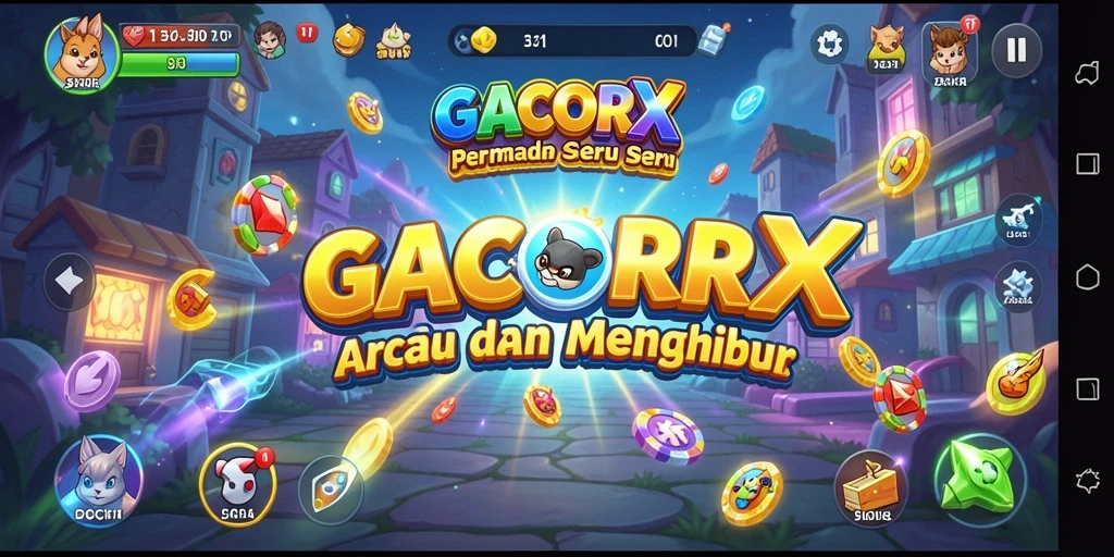 Gameplay seru dari GACORX dengan grafik menawan.