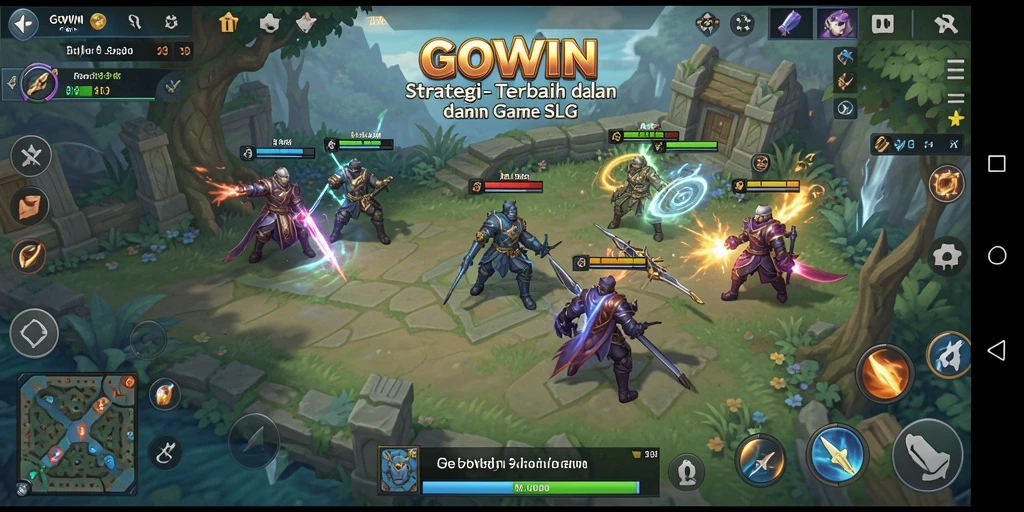 Screenshot utama GOWIN menampilkan aksi strategi gameplay yang mendebarkan.
