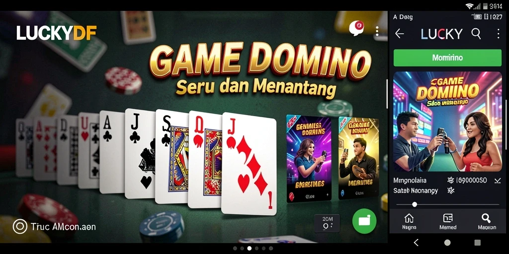 Tampilan gameplay seru dalam LUCKYDF yang membuat ketagihan.