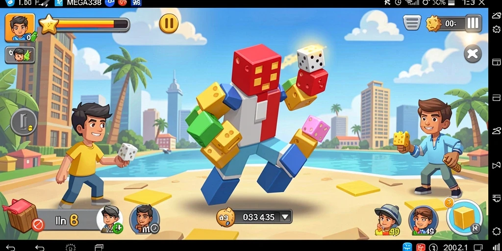 Tampilkan gameplay seru MEGA338 dengan tantangan puzzle.