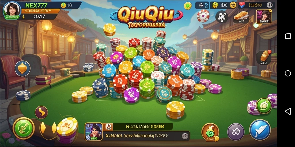 Tampilan gameplay menarik dalam NEX777 QiuQiu.