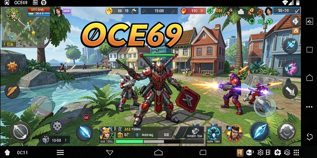 Tampilan antarmuka OCE69 yang intuitif dan mudah digunakan.