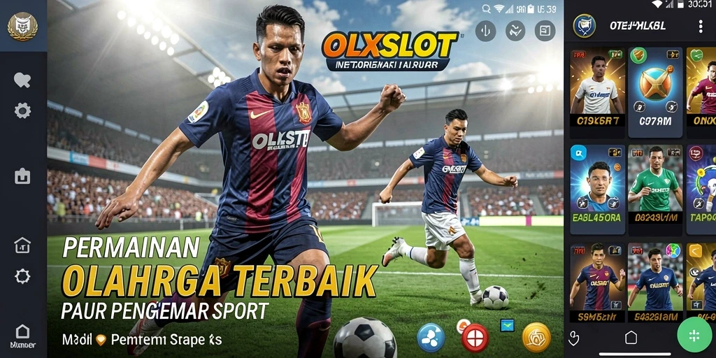 Tampilan gameplay OLXSLOT dengan berbagai jenis mini game olahraga.