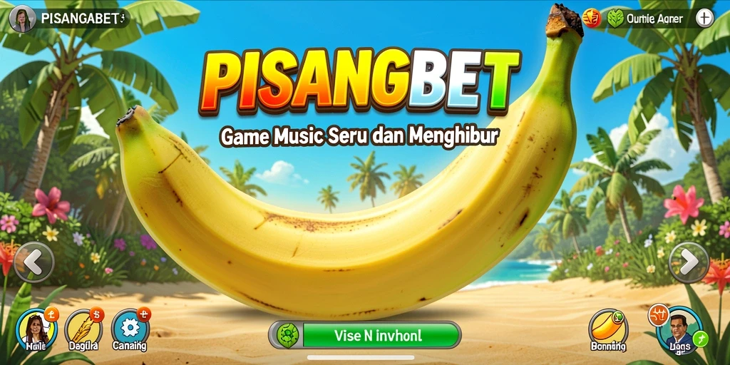 Screenshot utama PISANGBET menampilkan gameplay musik yang seru dan interaktif.