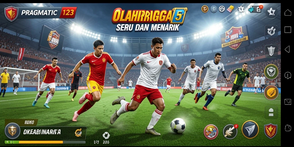 Tampilan gameplay seru dalam PRAGMATIC123, menampilkan aksi olahraga yang mendebarkan.