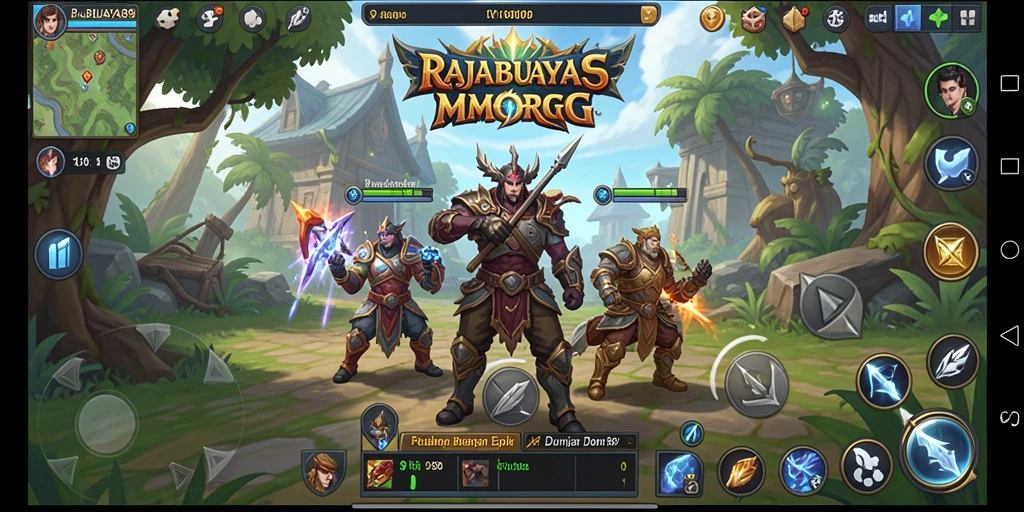 Tampilan gameplay epik dalam RAJABUAYA89 yang menampilkan pertarungan seru.