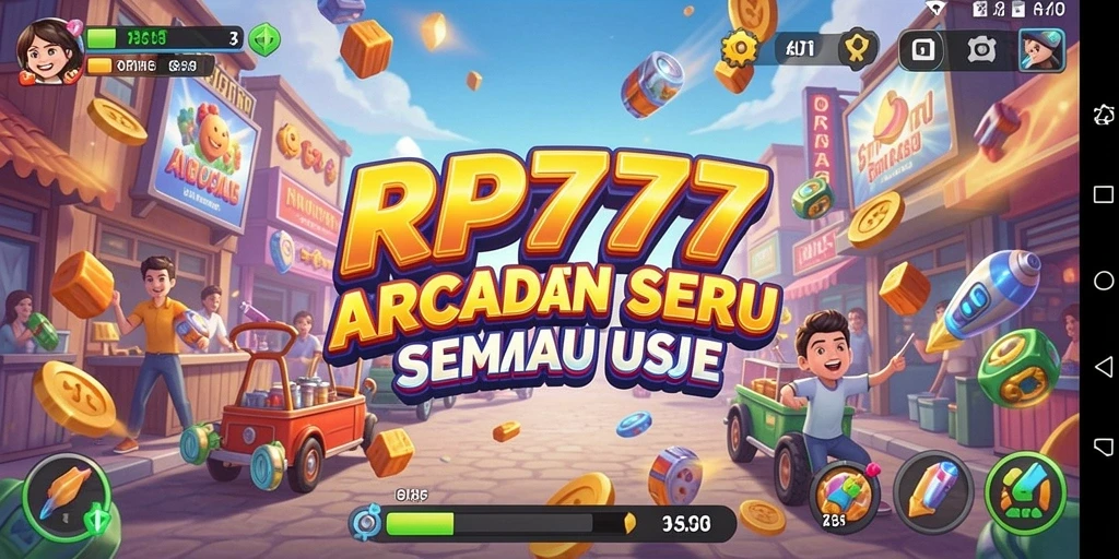 Tampilan menarik dari gameplay seru RP777 dengan aksi Arcade.