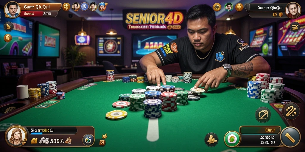 Gameplay SENIOR4D yang menegangkan dalam permainan QiuQiu.
