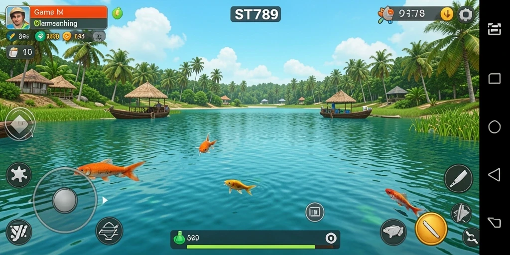 Tangkapan ikan yang menakjubkan dalam gameplay ST789.