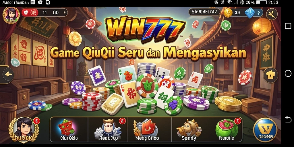 Tampilan gameplay QiuQiu yang menarik dan seru di WIN777.