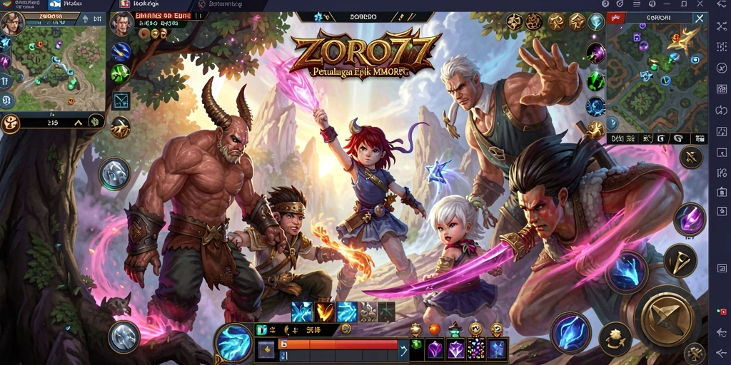 Gameplay ZORO77 yang mendebarkan dalam dunia MMORPG yang vast.
